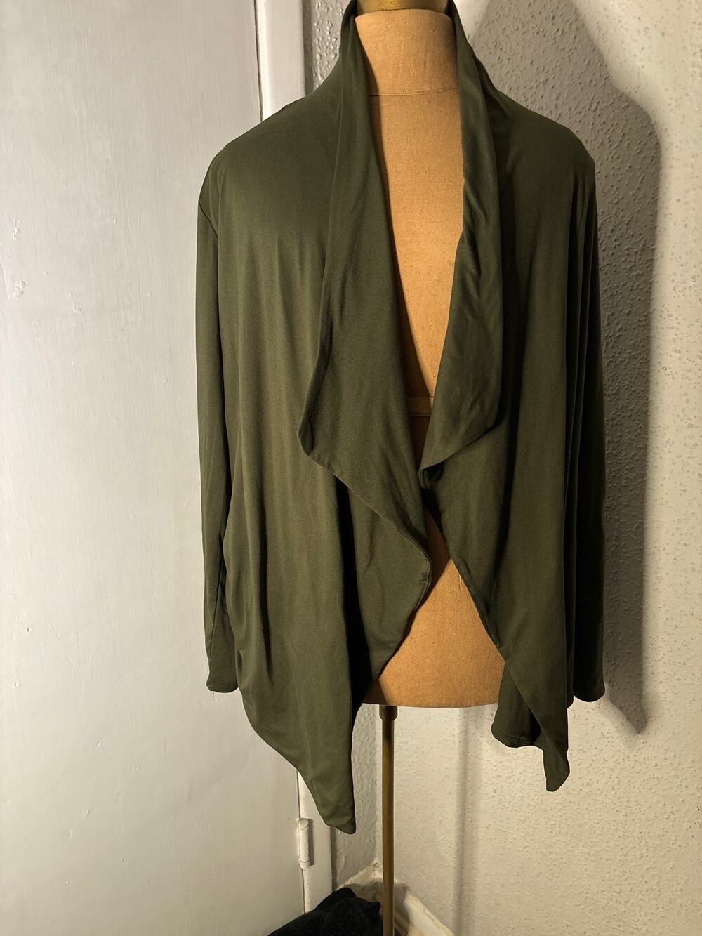 B Collection Bobeau Open Waterfall Asymmetric Sweater Winter Quiet Luxury Boho